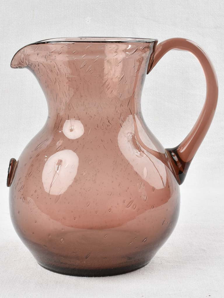 60s Bubbly Glass Pitcher