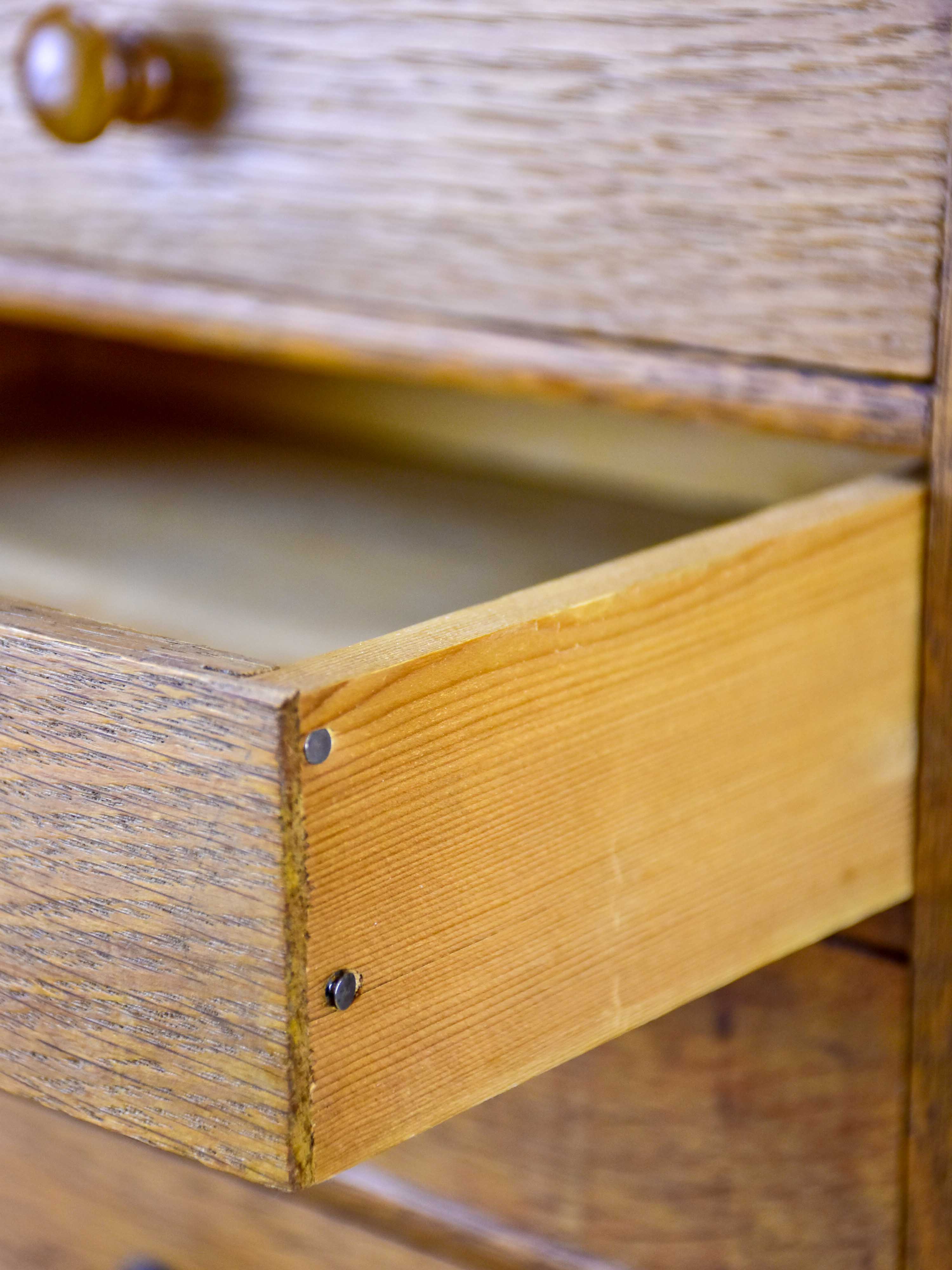 Set of small antique French drawers