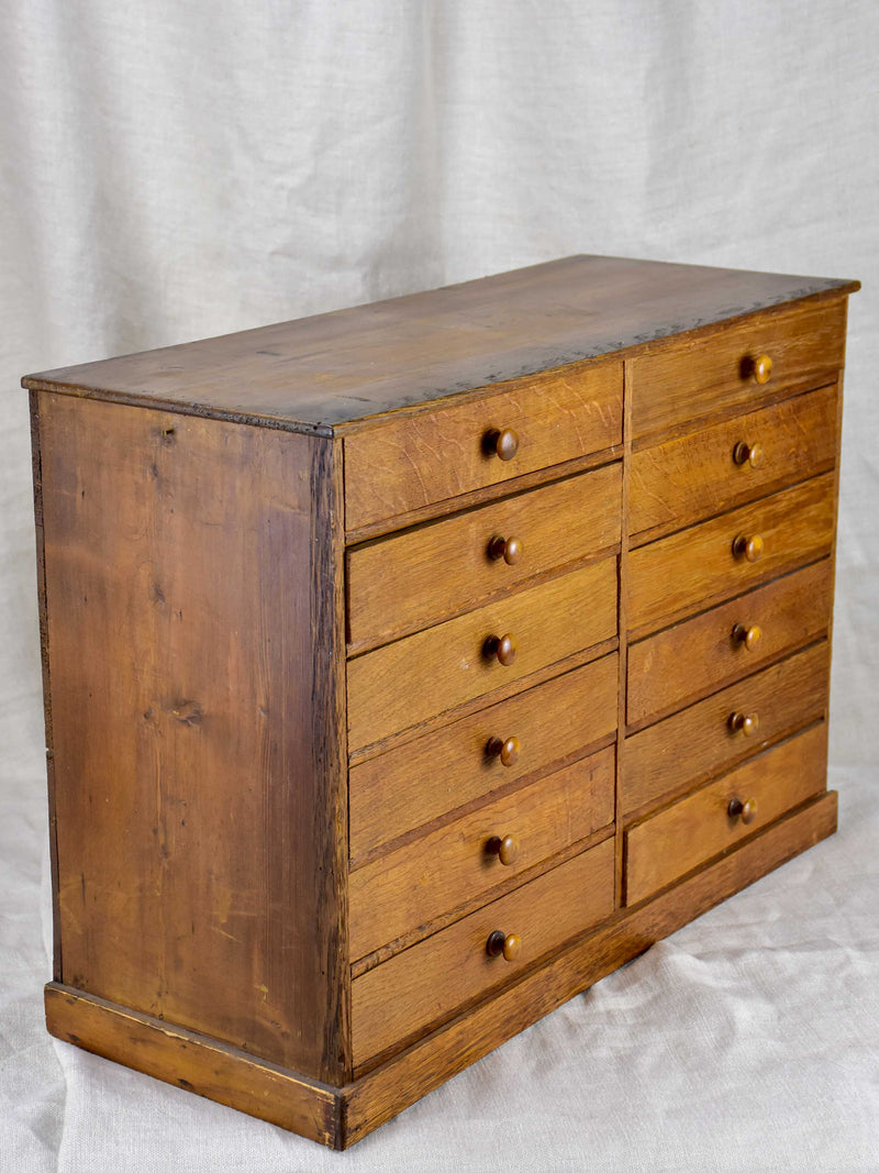 Set of small antique French drawers