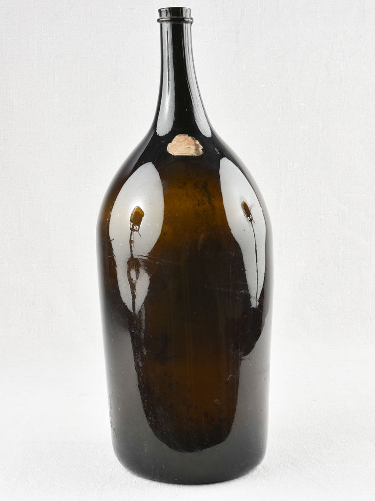 Large Dark Opaque Glass Bottle for vinegar 11/12 -  23¾"