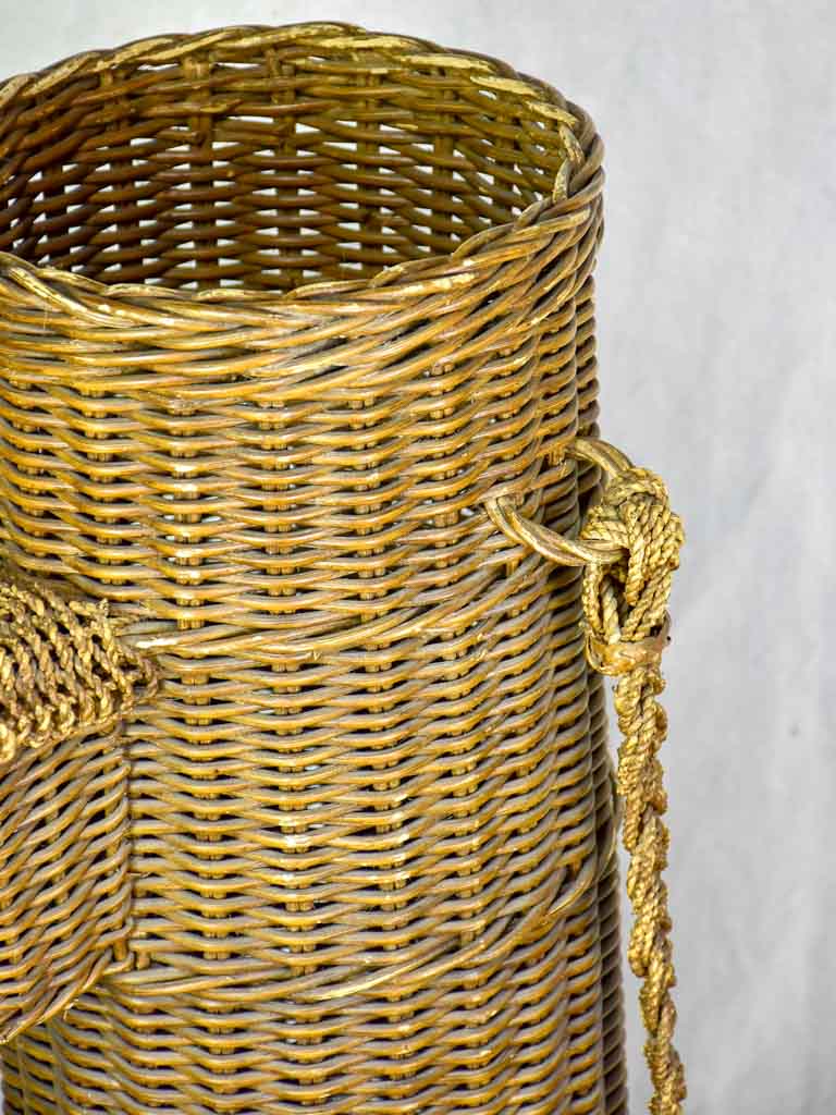 1930's French golf club bag - wicker