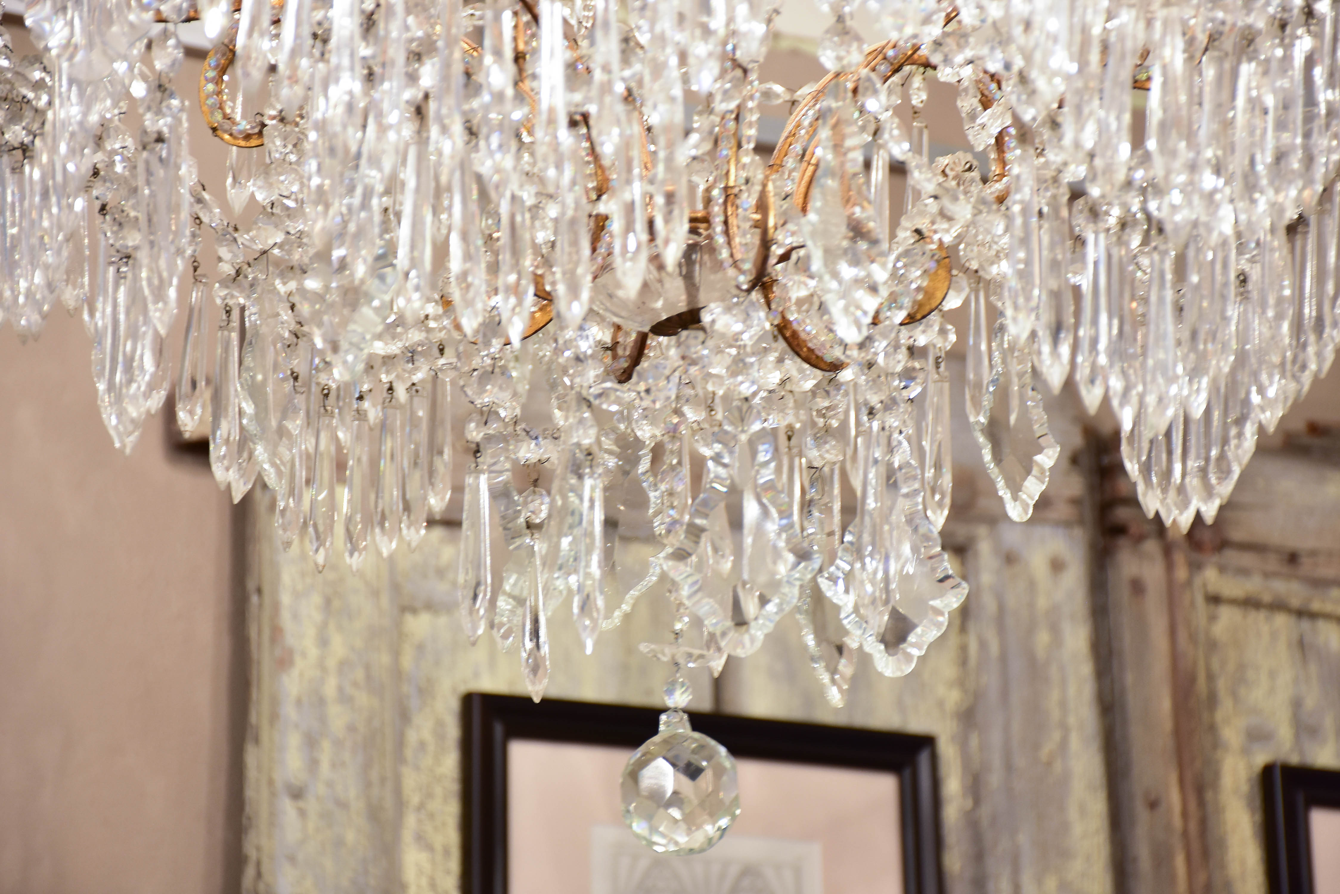 19th century Italian crystal chandelier