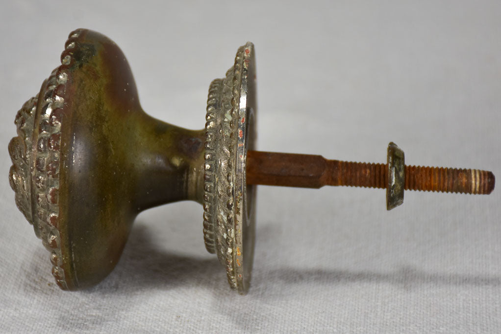 Detailed Old French Bronze Door Knob