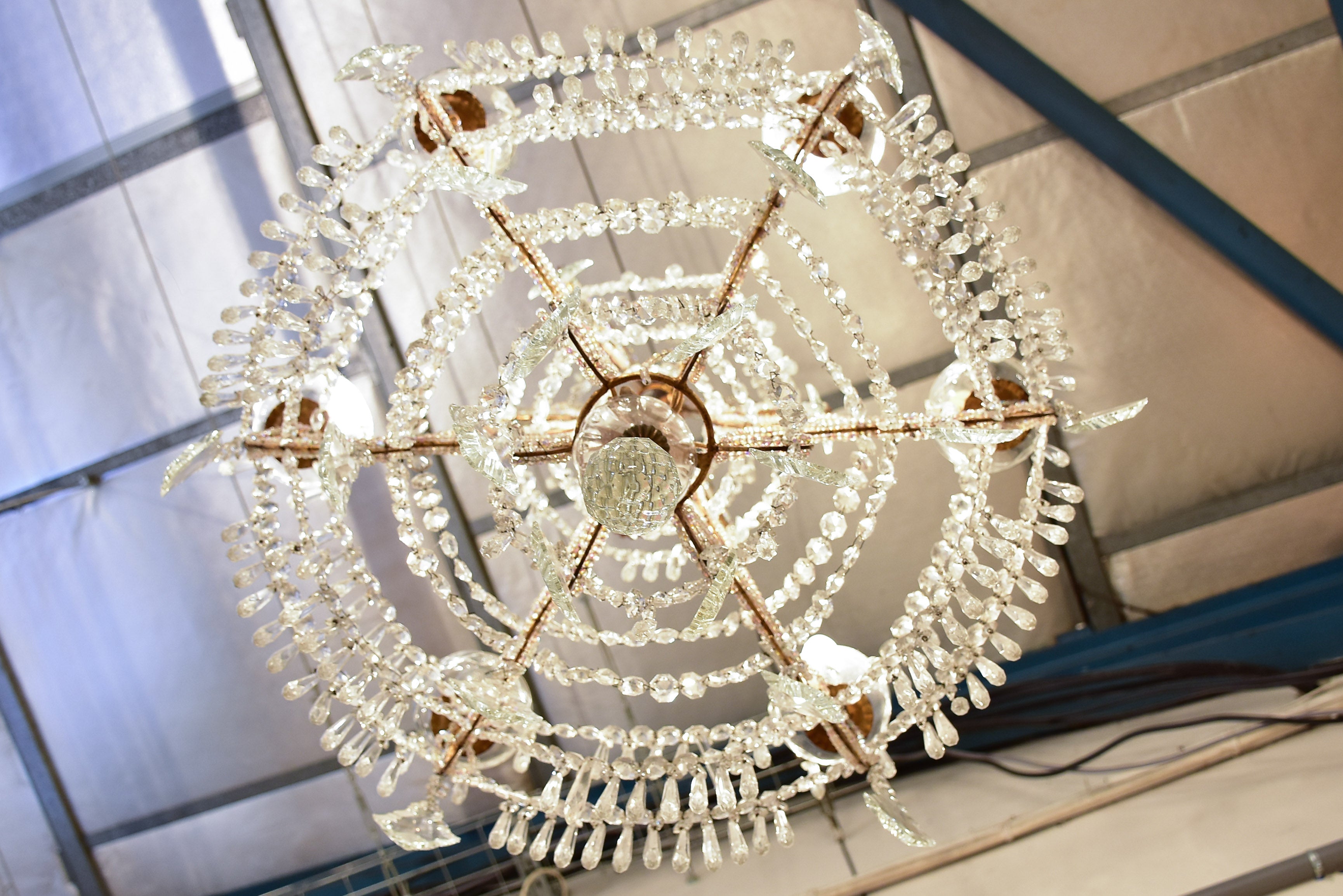 19th century Italian crystal chandelier