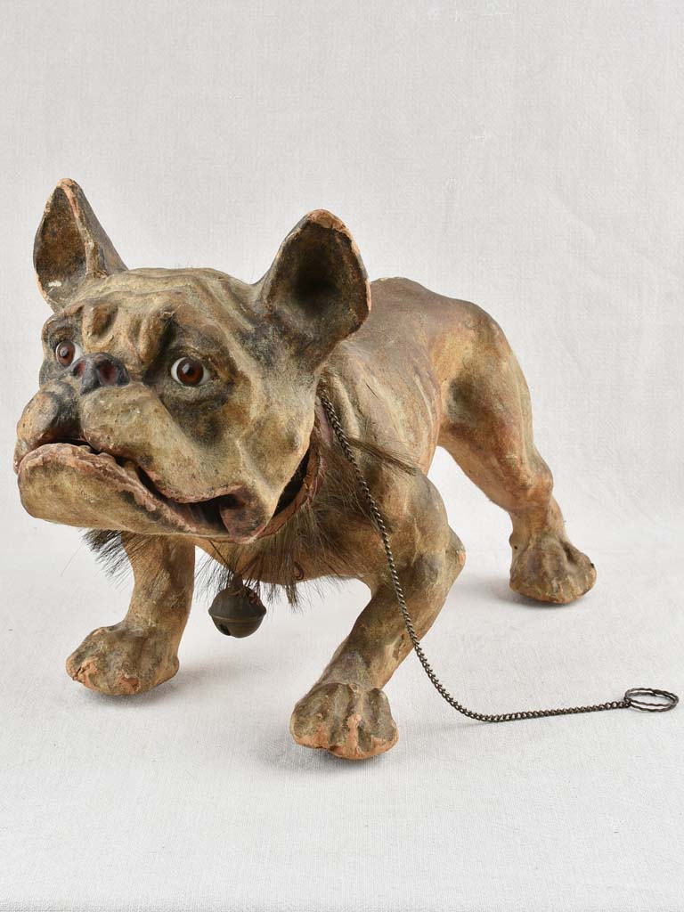 Antique barking bulldog toy - French 23¾"