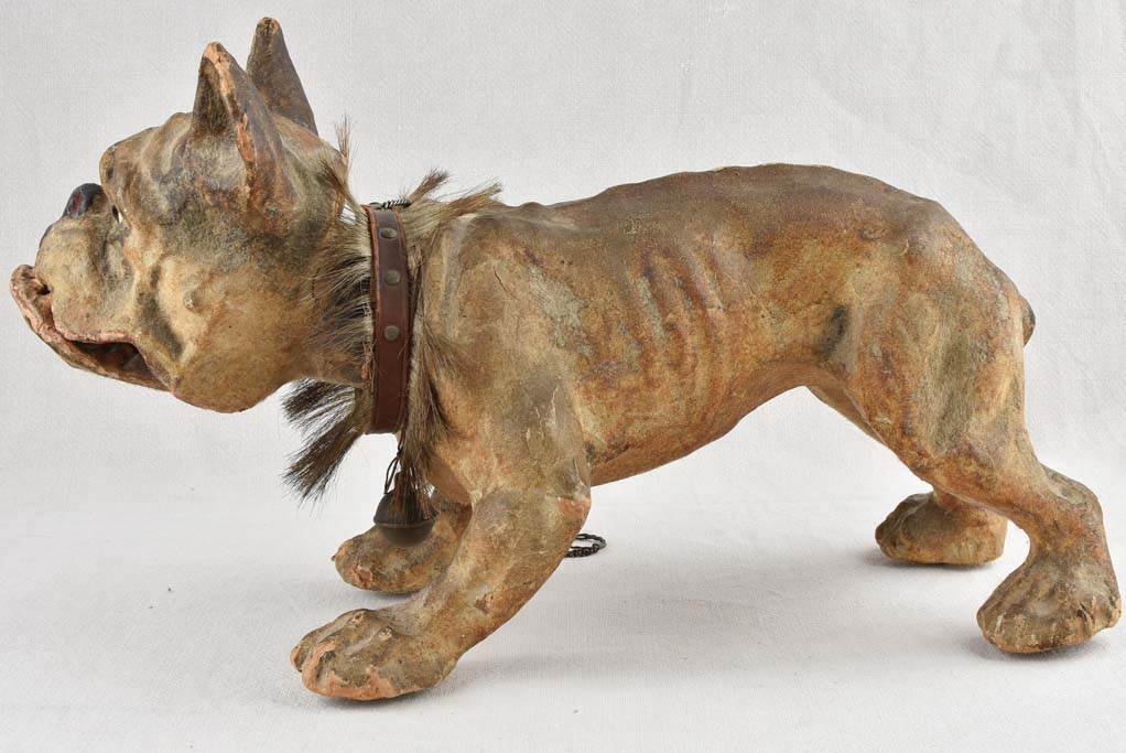 Antique barking bulldog toy - French 23¾"