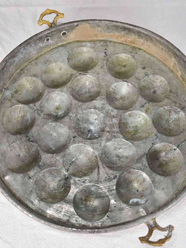 Massive 18th-century egg poaching pan