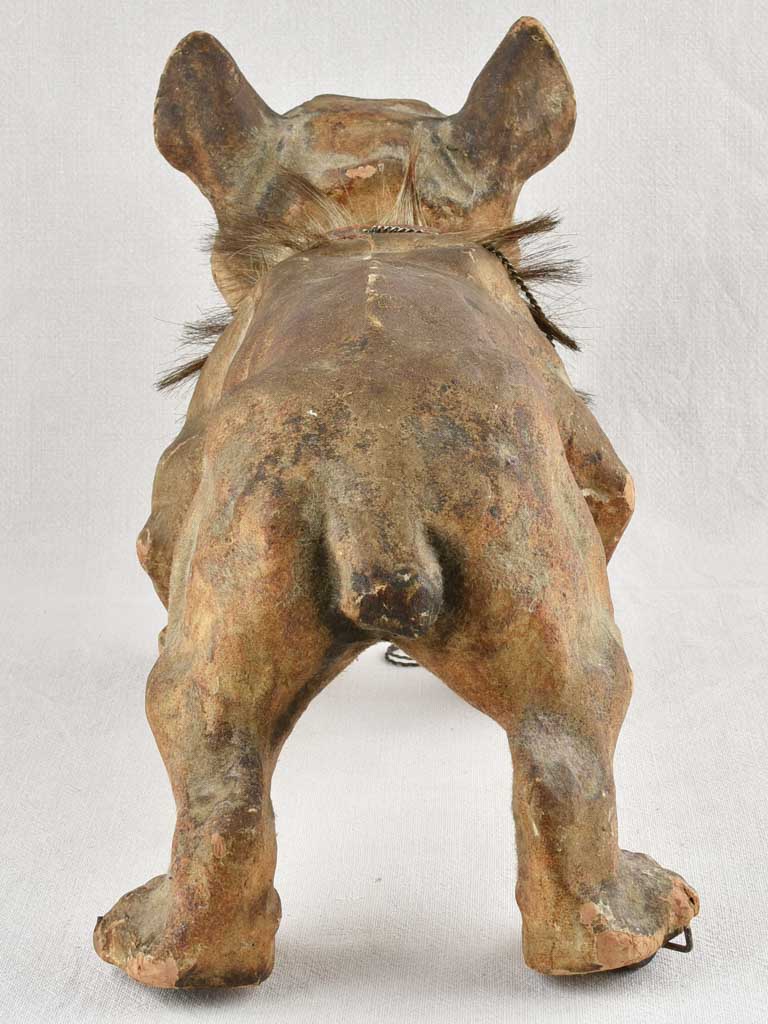 Antique barking bulldog toy - French 23¾"