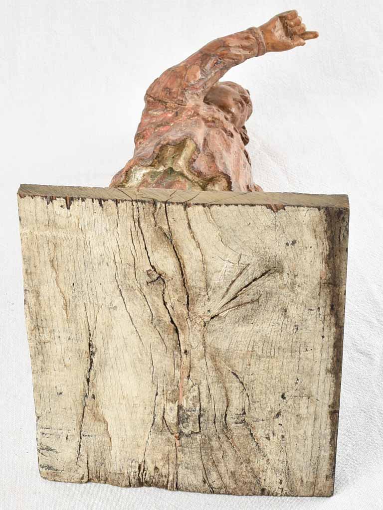 Unique Oak-Carved Angel Piece