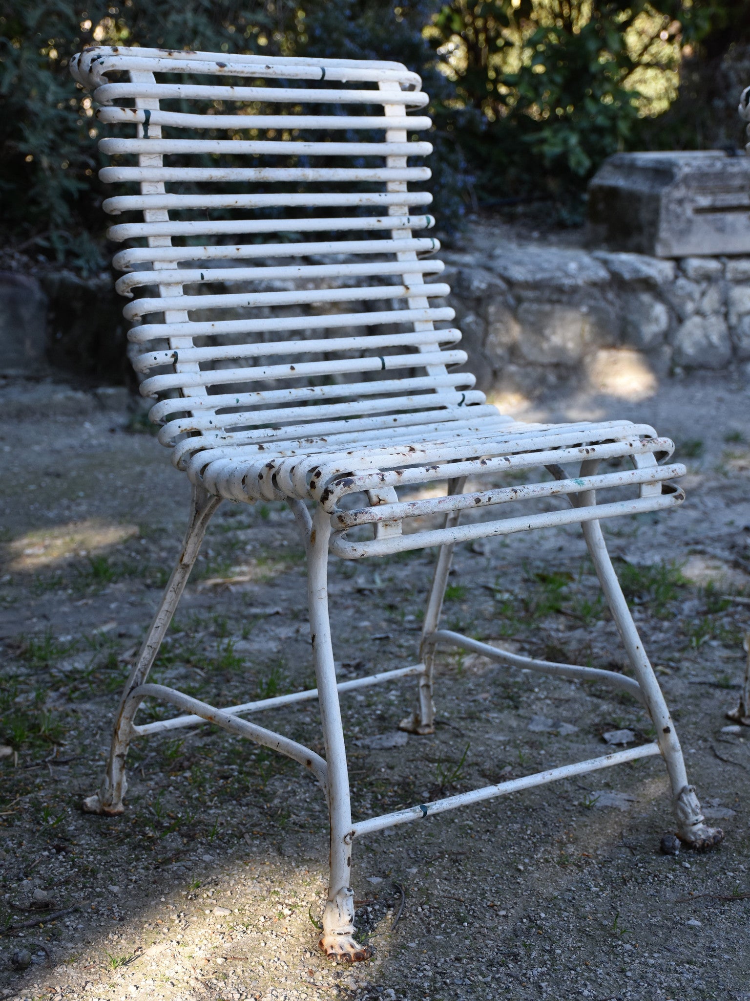 Pair of late 19th century Arras garden chairs