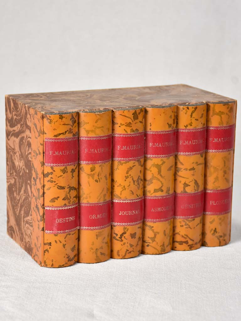 Antique-style fake book decor