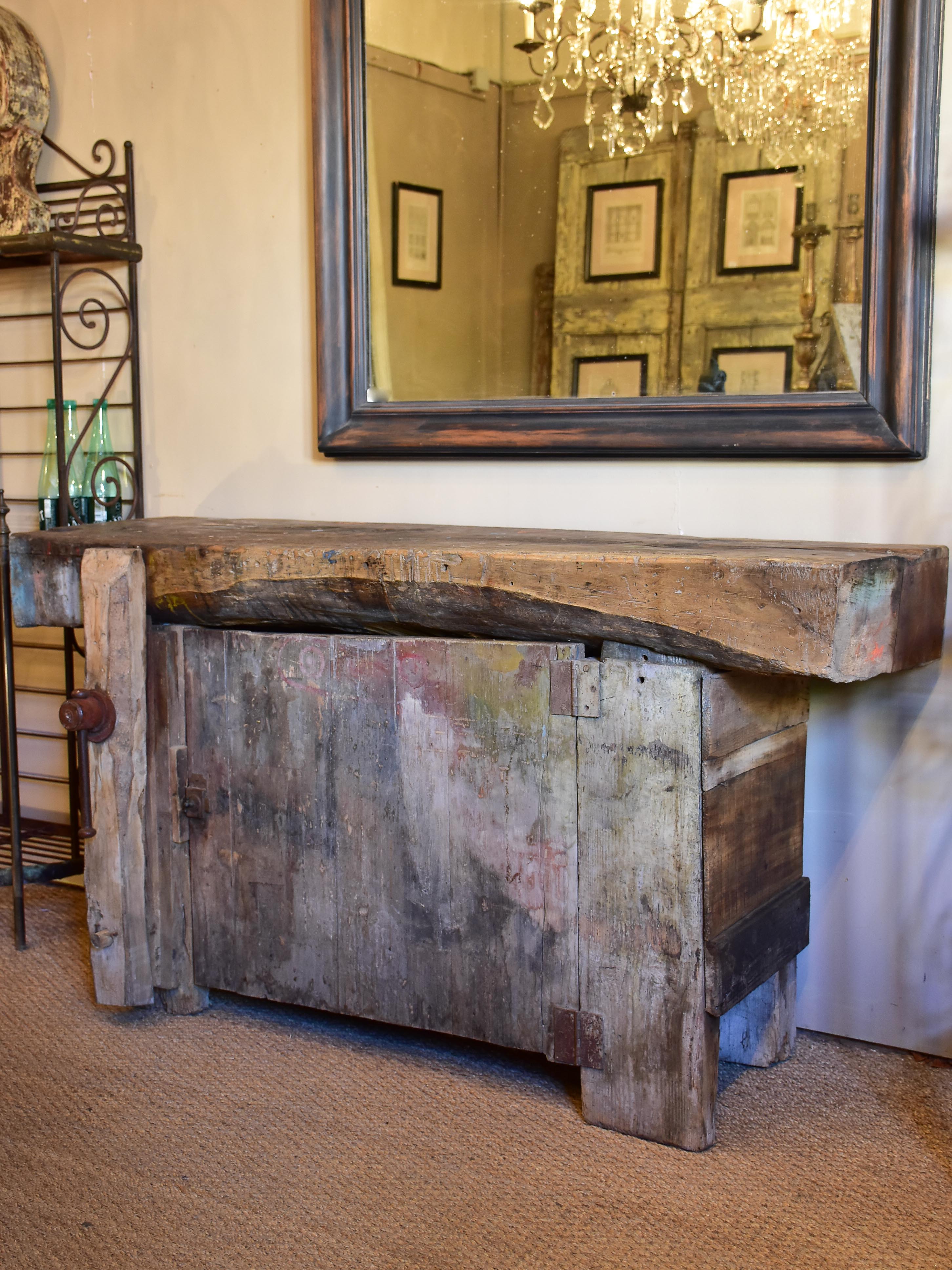 Rustic artist’s workbench from the 1900’s