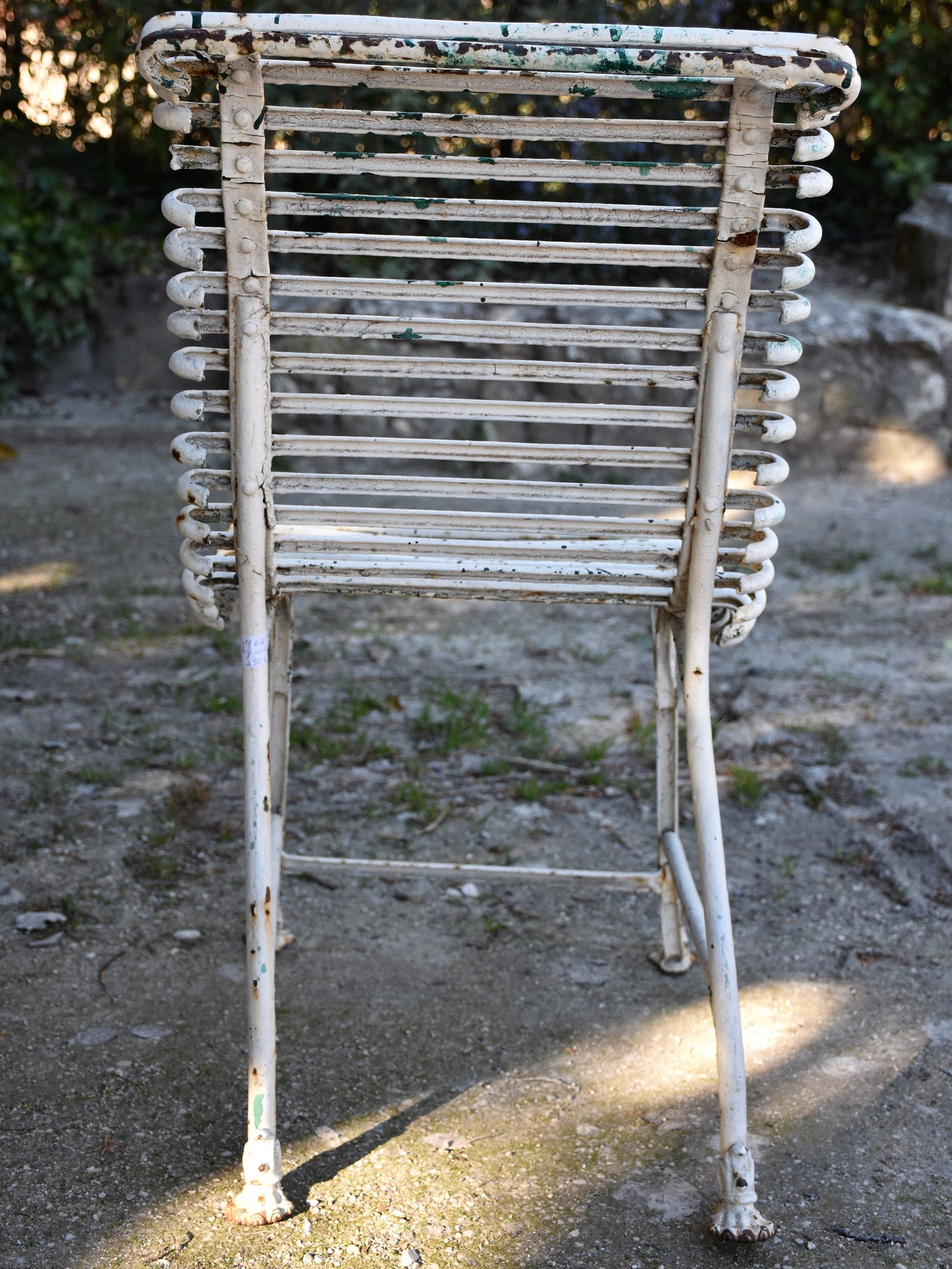 Pair of late-19th-century Arras garden chairs