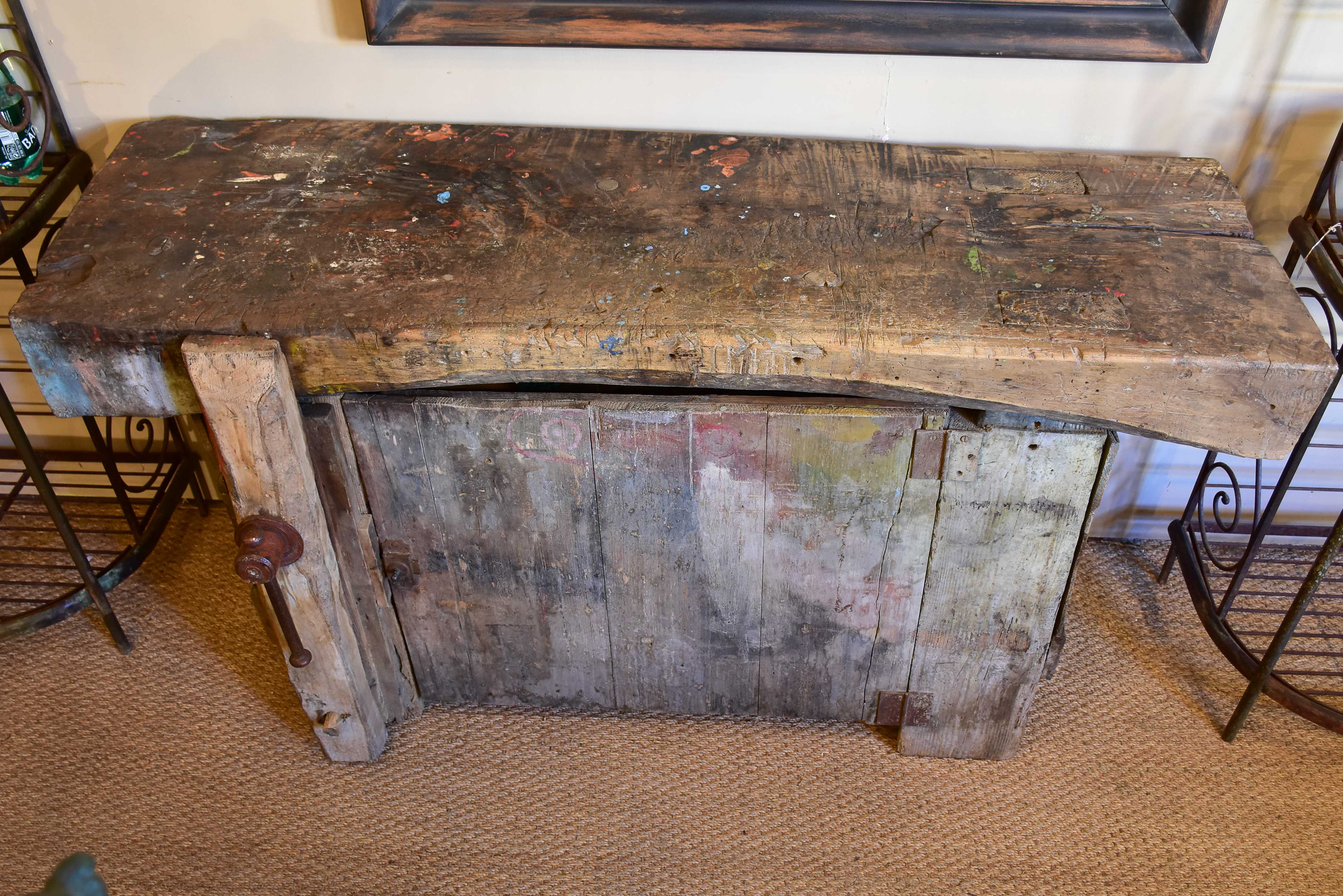 Rustic artist’s workbench from the 1900’s