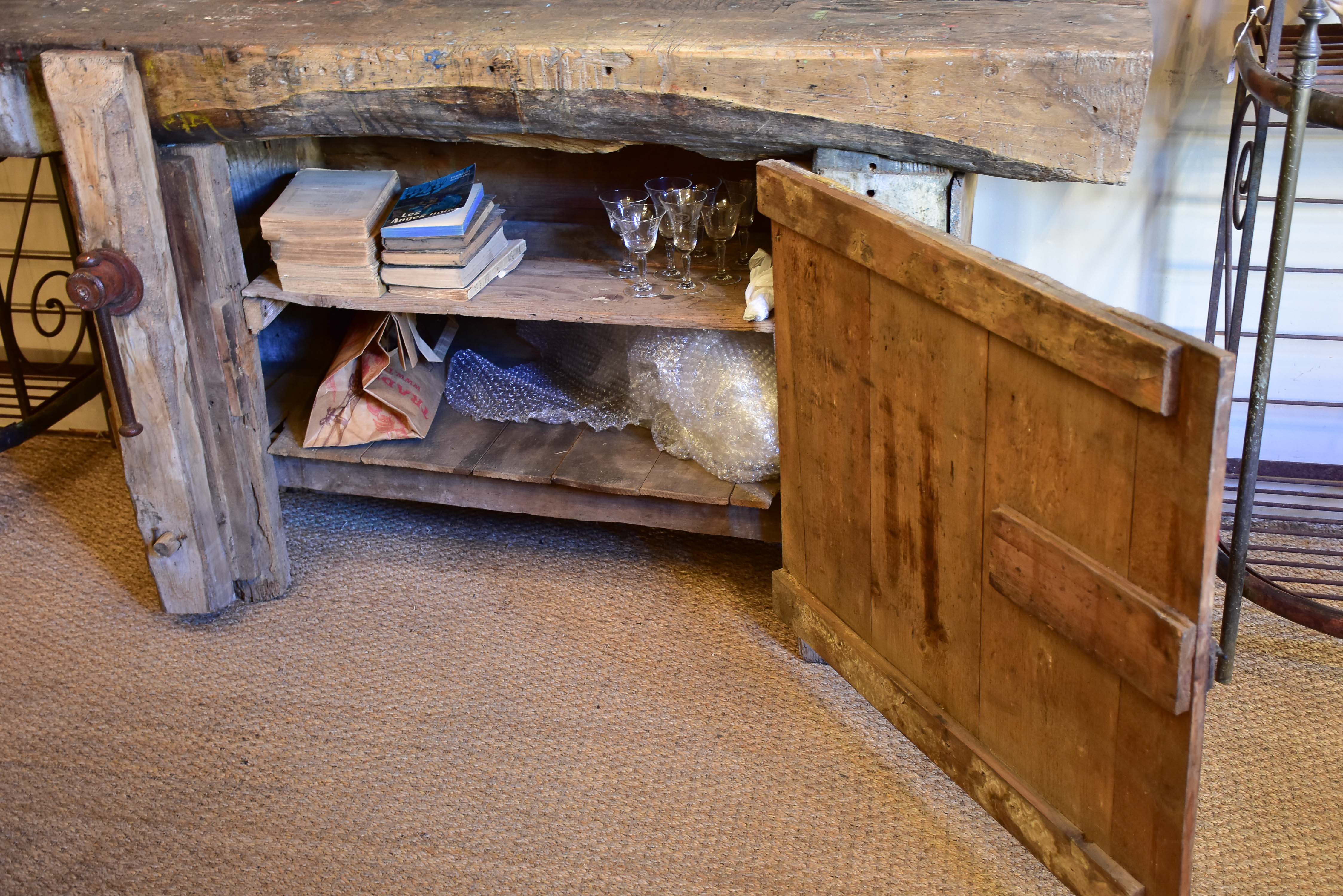 Rustic artist’s workbench from the 1900’s