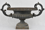 Medici urn, cast iron w/ black patina, 19th-century