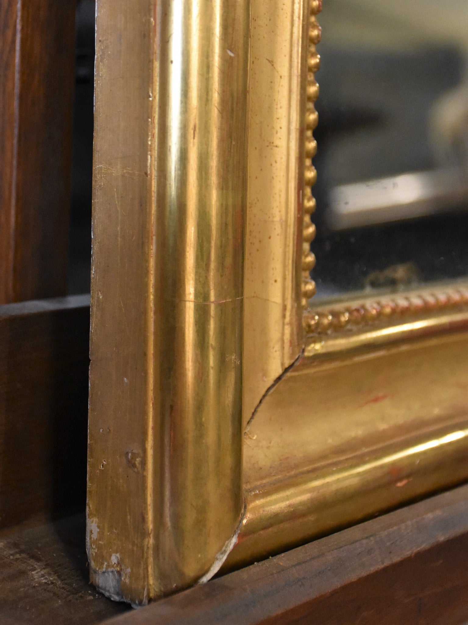 Gilded Louis Philippe mirror – 19th century