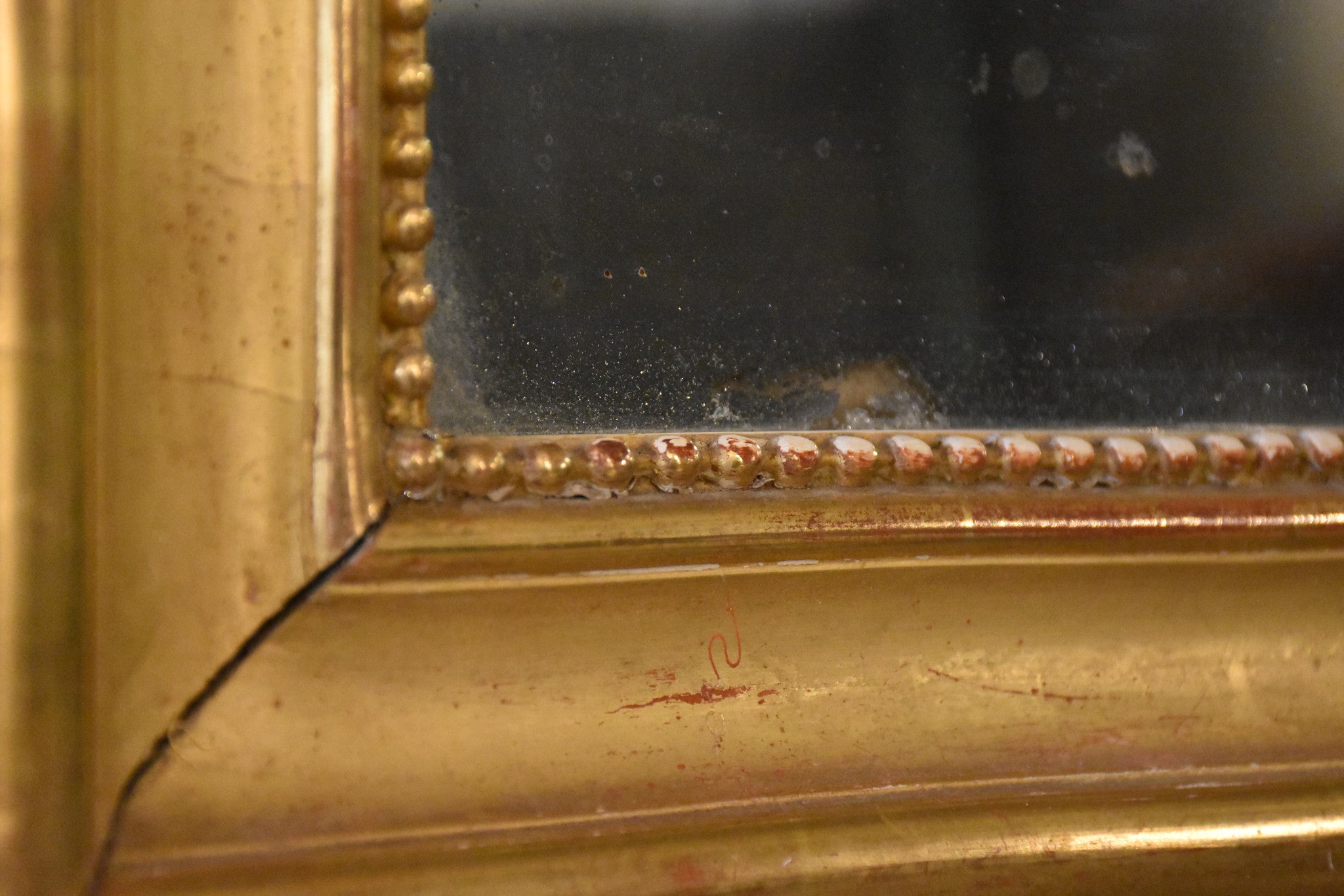 Gilded Louis Philippe mirror – 19th century