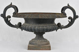 Medici urn, cast iron w/ black patina, 19th-century