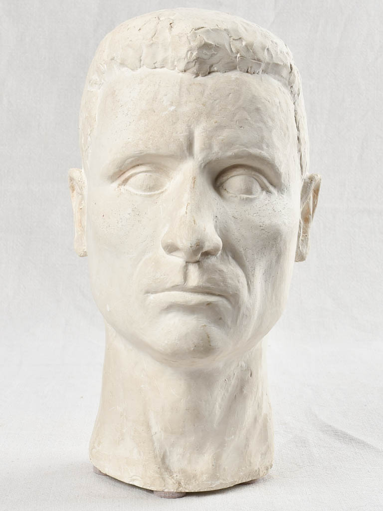 Vintage plaster male bust, Spinelli 13"