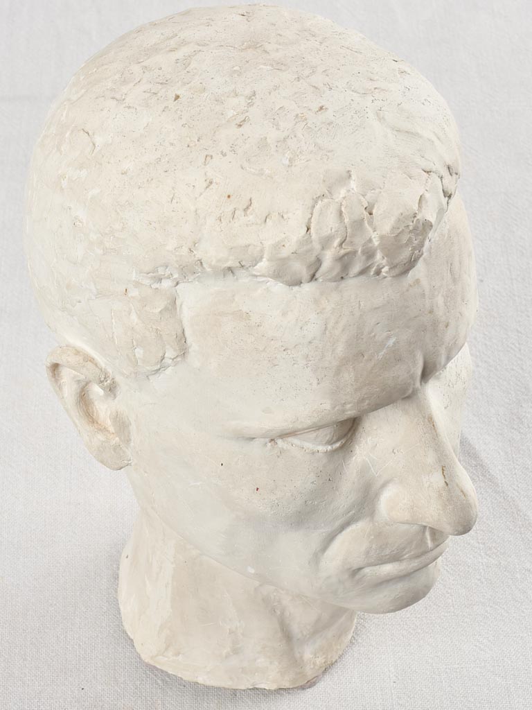 Vintage plaster male bust, Spinelli 13"