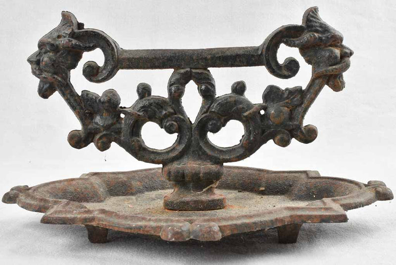 Antique cast iron French shoe scraper