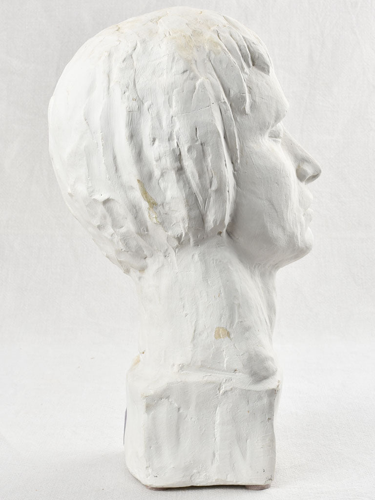 Spinelli's Handcrafted Plaster Sculpture Self-Portrait