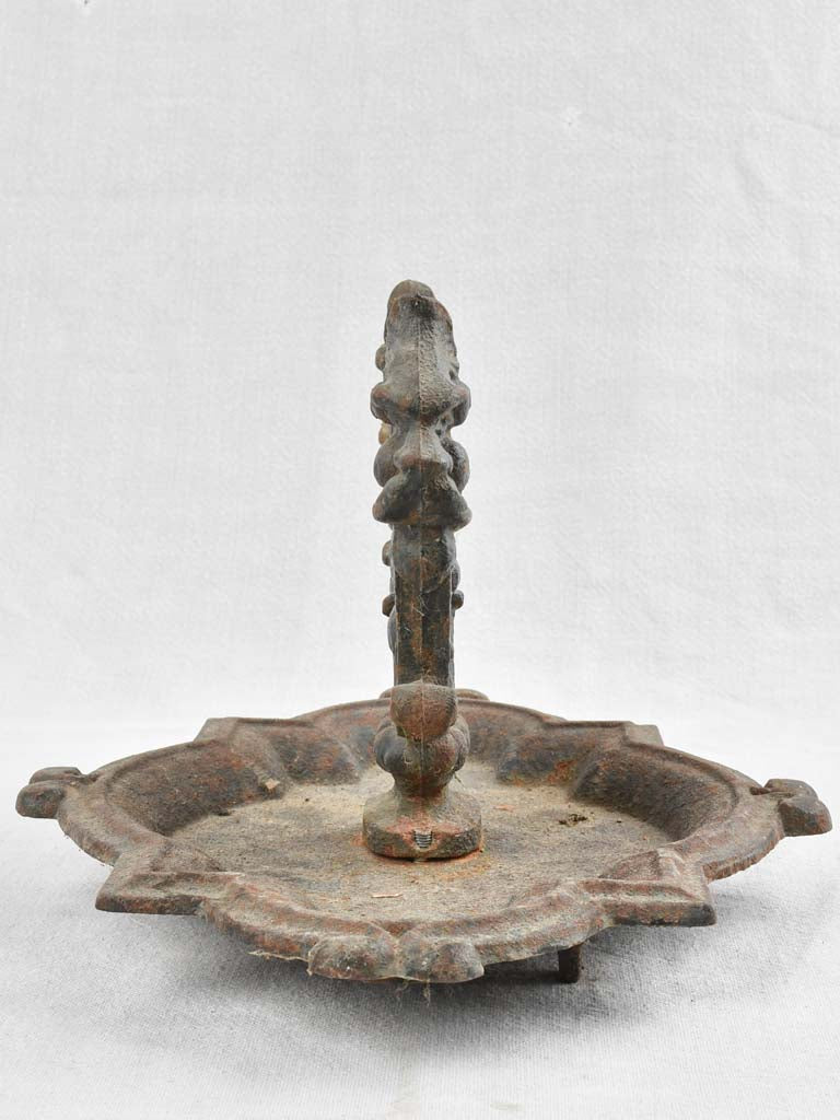 Antique cast iron French shoe scraper