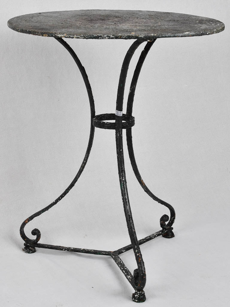 Garden table (green-black), 19th-century, 23¾"