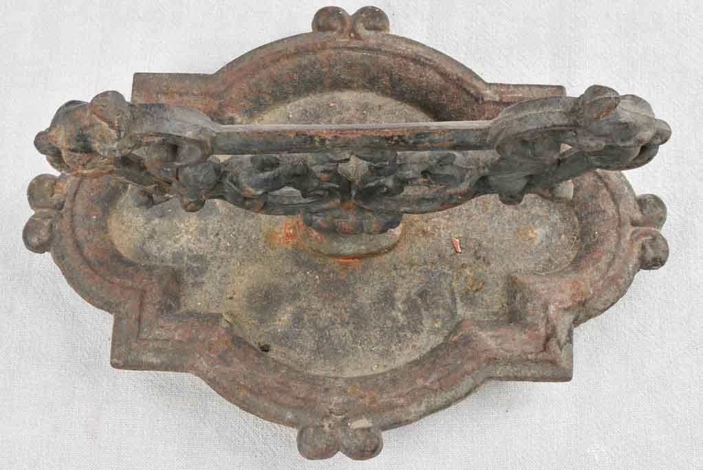 Antique cast iron French shoe scraper