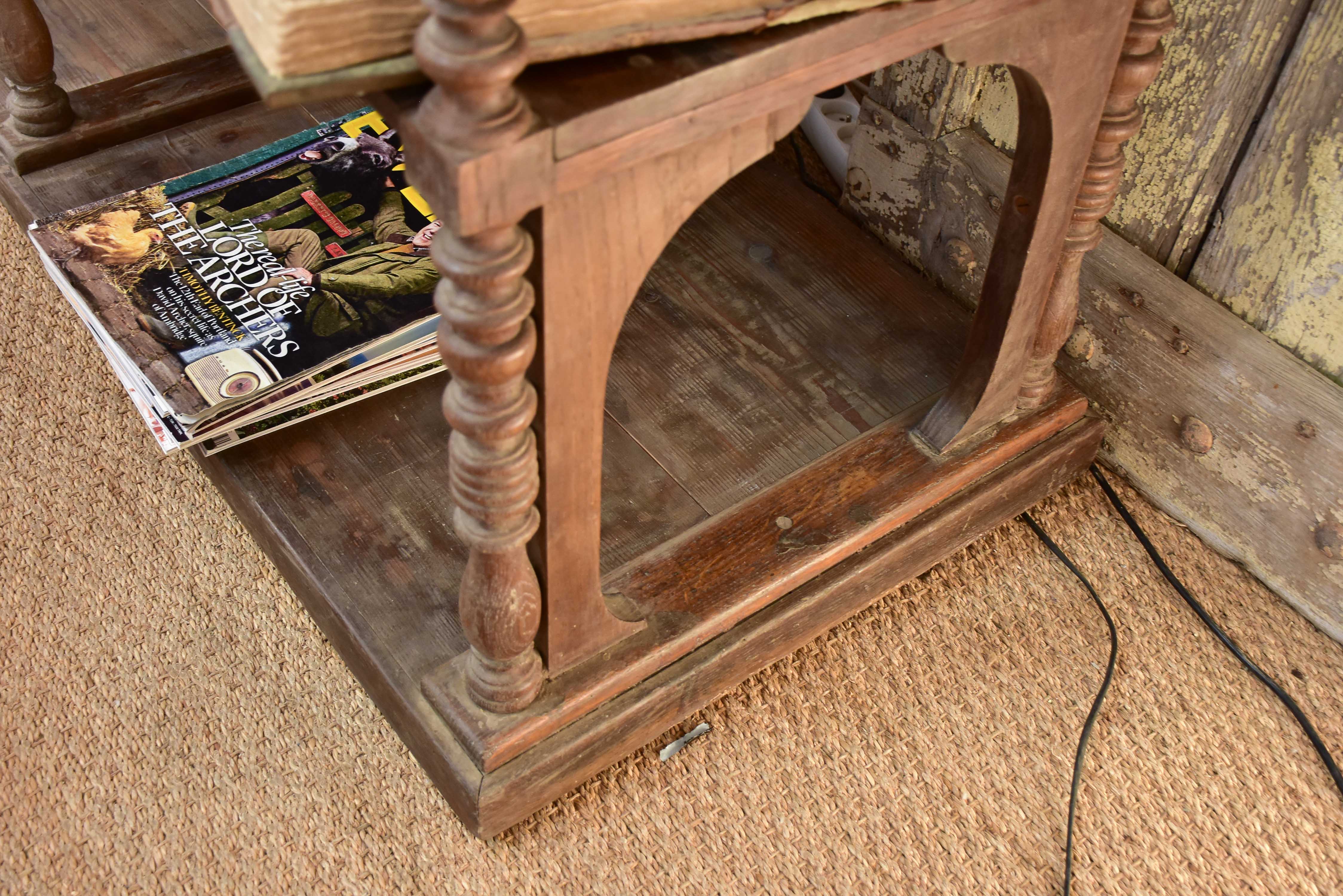 Antique French shelving unit from a French boutique