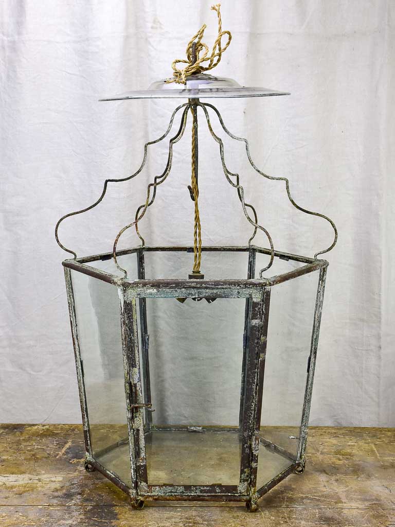 Very large original French lantern from a chateau - 18th Century