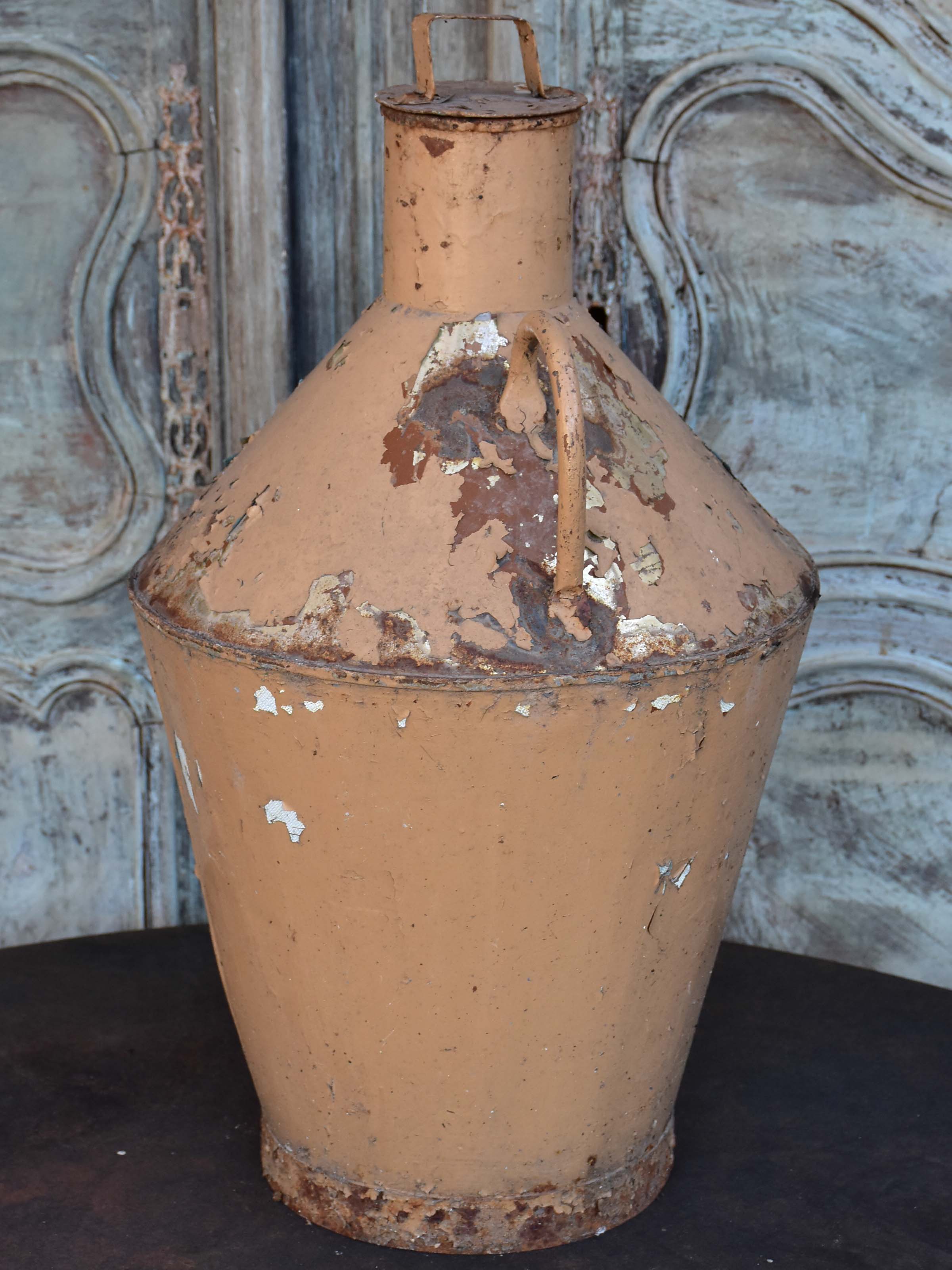 Antique Spanish olive oil jar