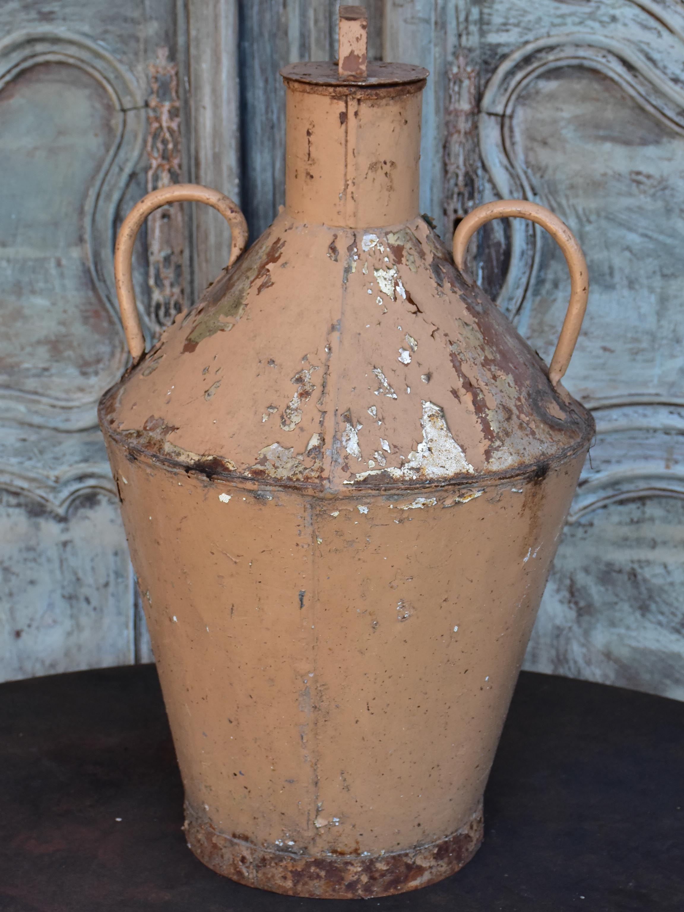 Antique Spanish olive oil jar