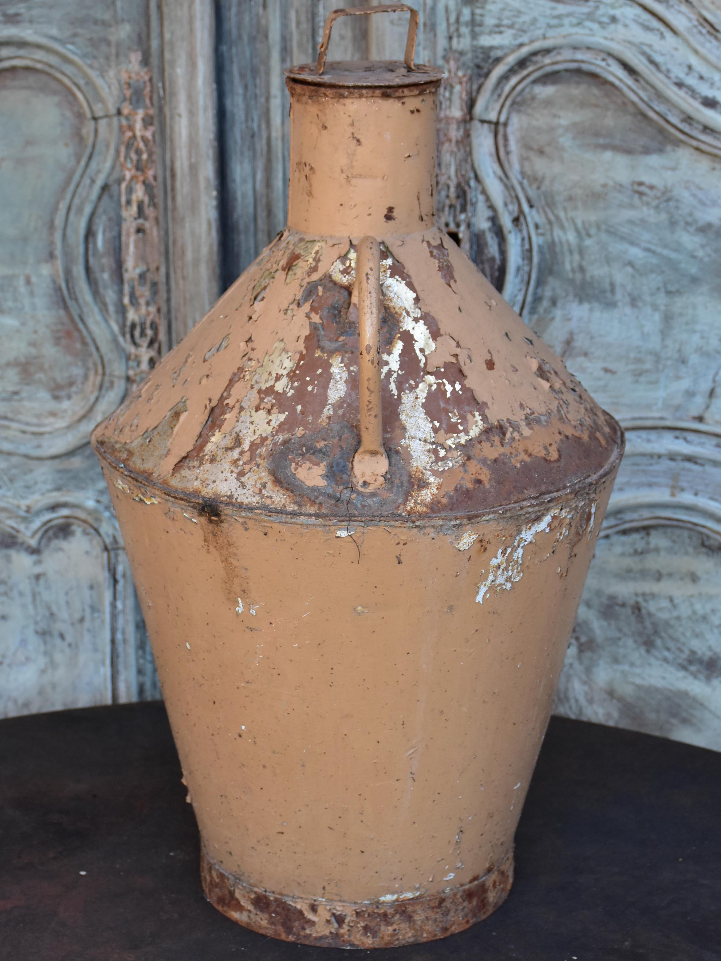 Antique Spanish olive oil jar