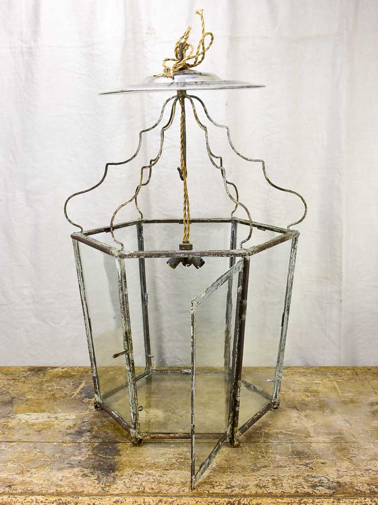 Very large original French lantern from a chateau - 18th Century