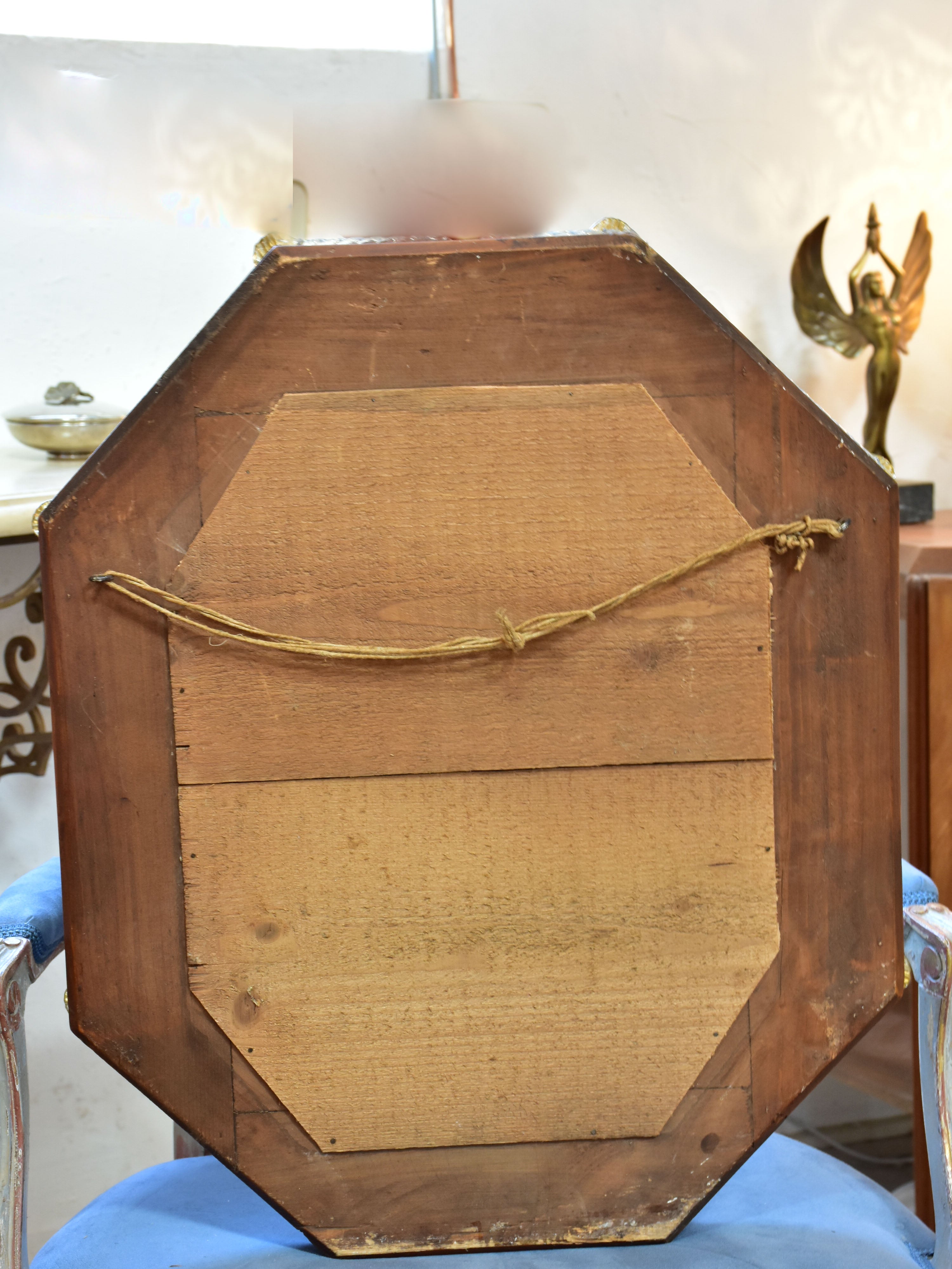 19th century octagonal Venetian glass mirror