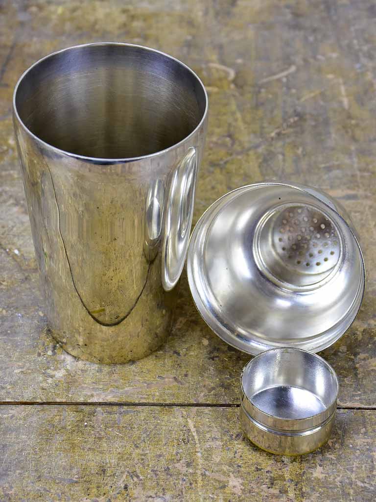 1930's French silver-plate cocktail shaker