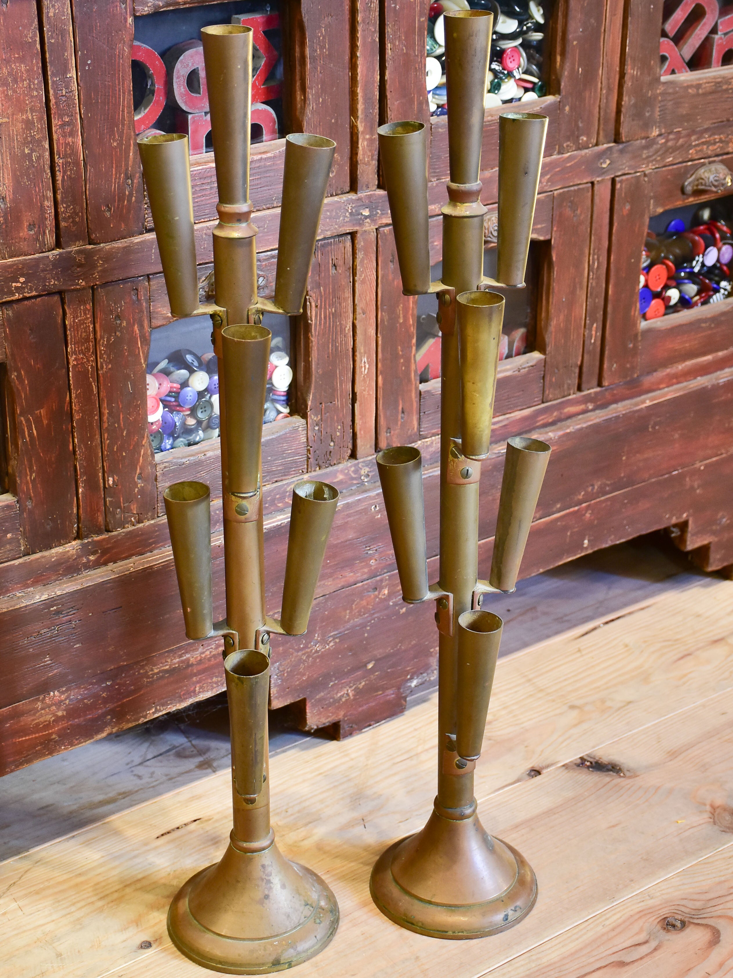 Pair of early 20th century French florist vase stands