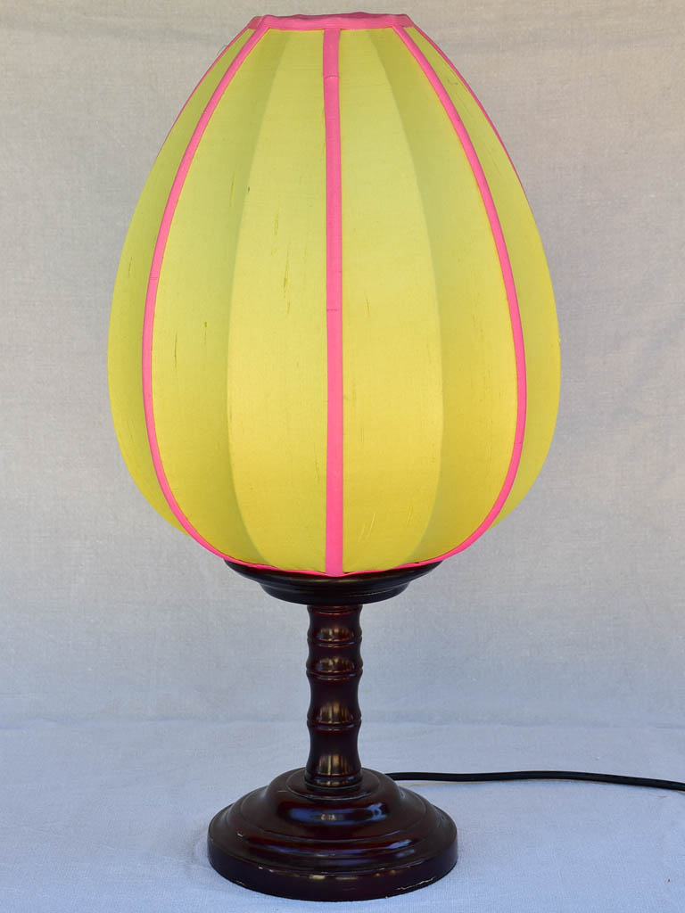 1970's tulip lamp attributed to Shanghai Tang 22"