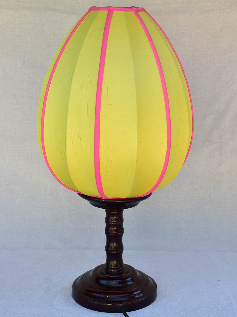 1970's tulip lamp attributed to Shanghai Tang 22"