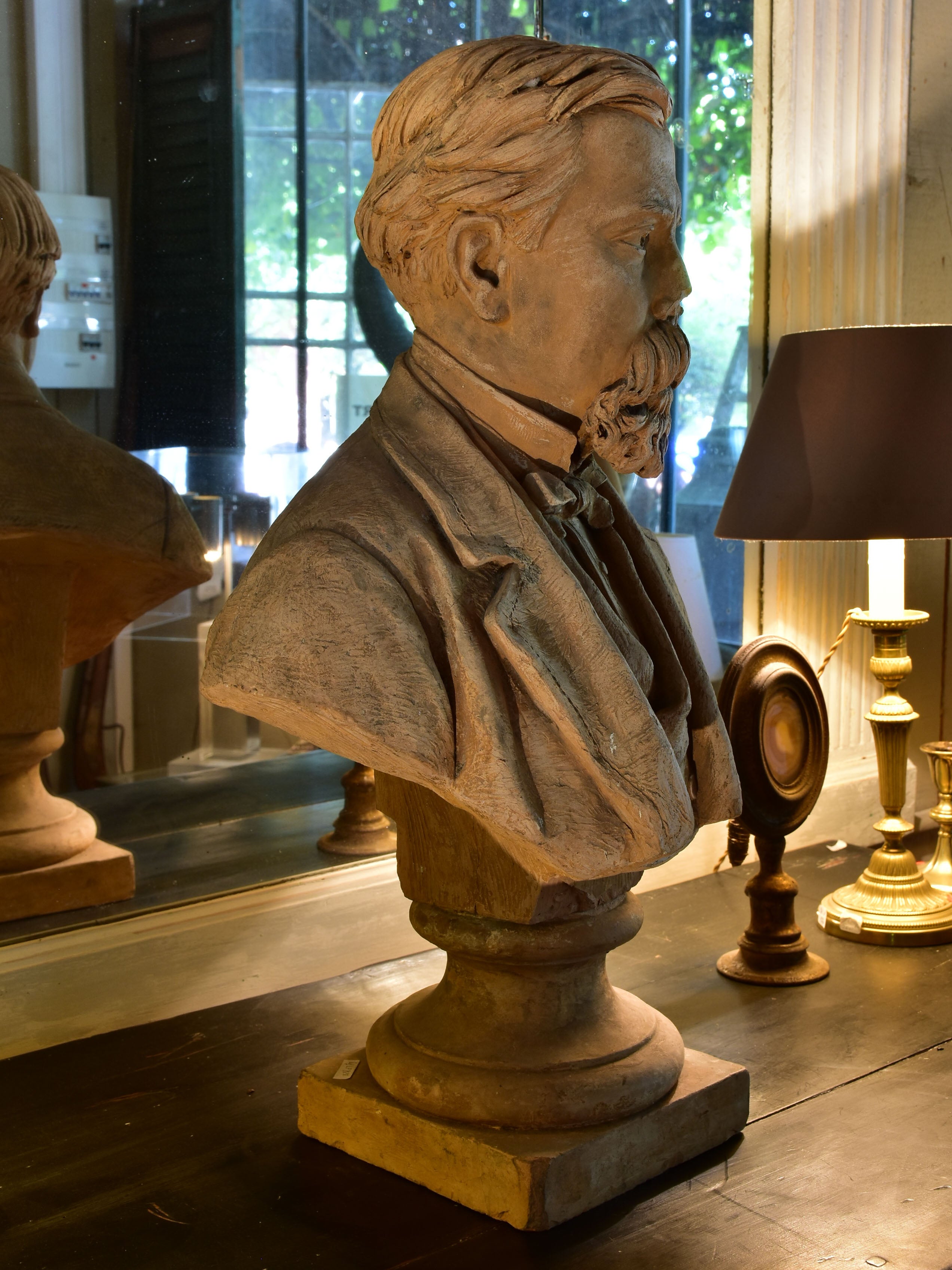 19th century French bust signed and dated by the sculptor Guillemin 1874