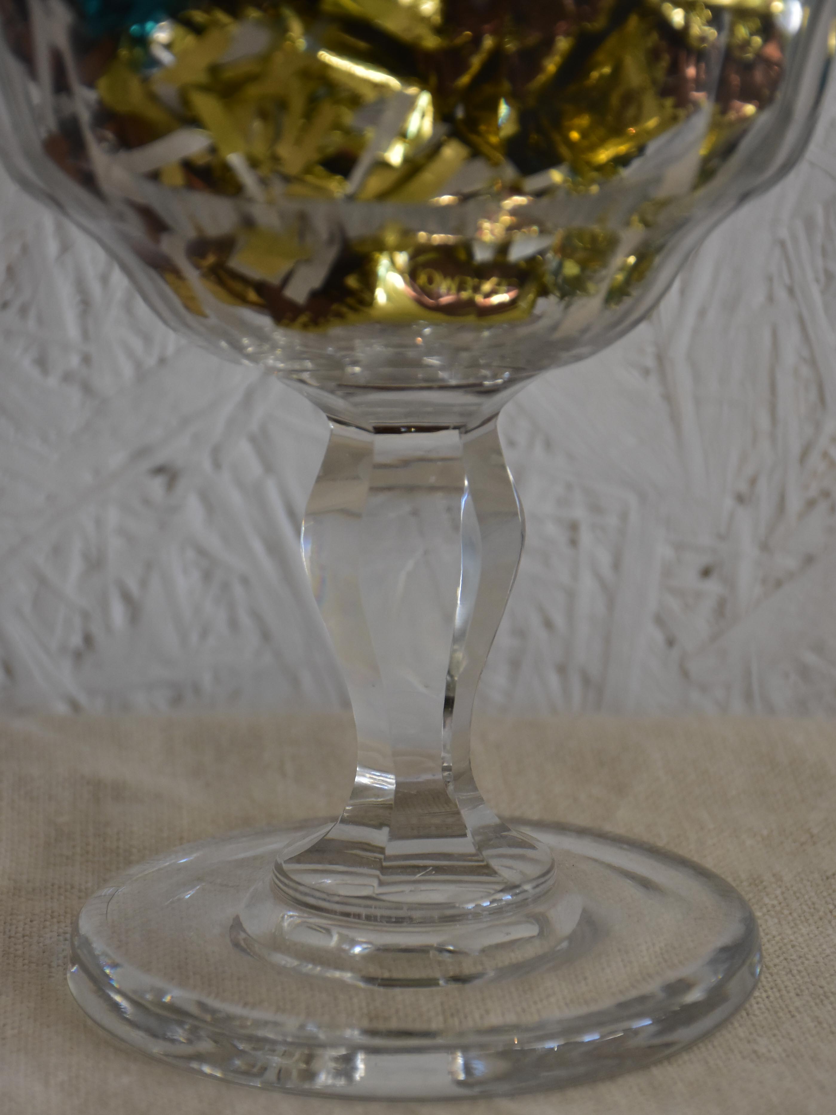 Vintage French bomboniere glass jars