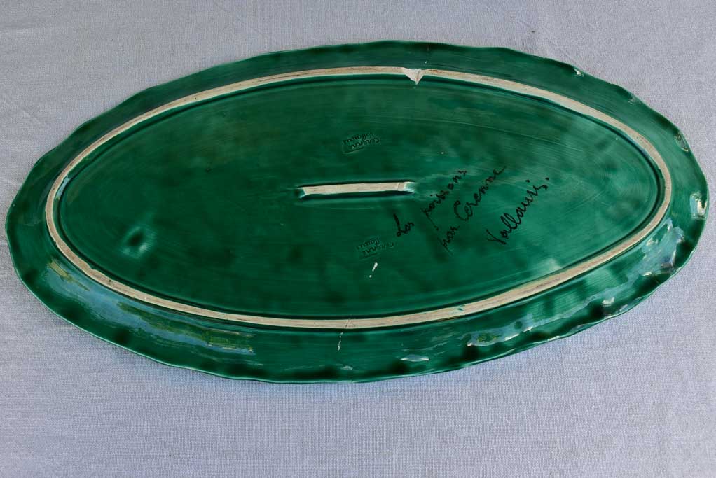 1960's seafood service from Vallauris - hand painted and signed