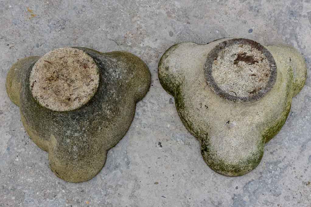 Pair of 1960's garden planters with curved edges