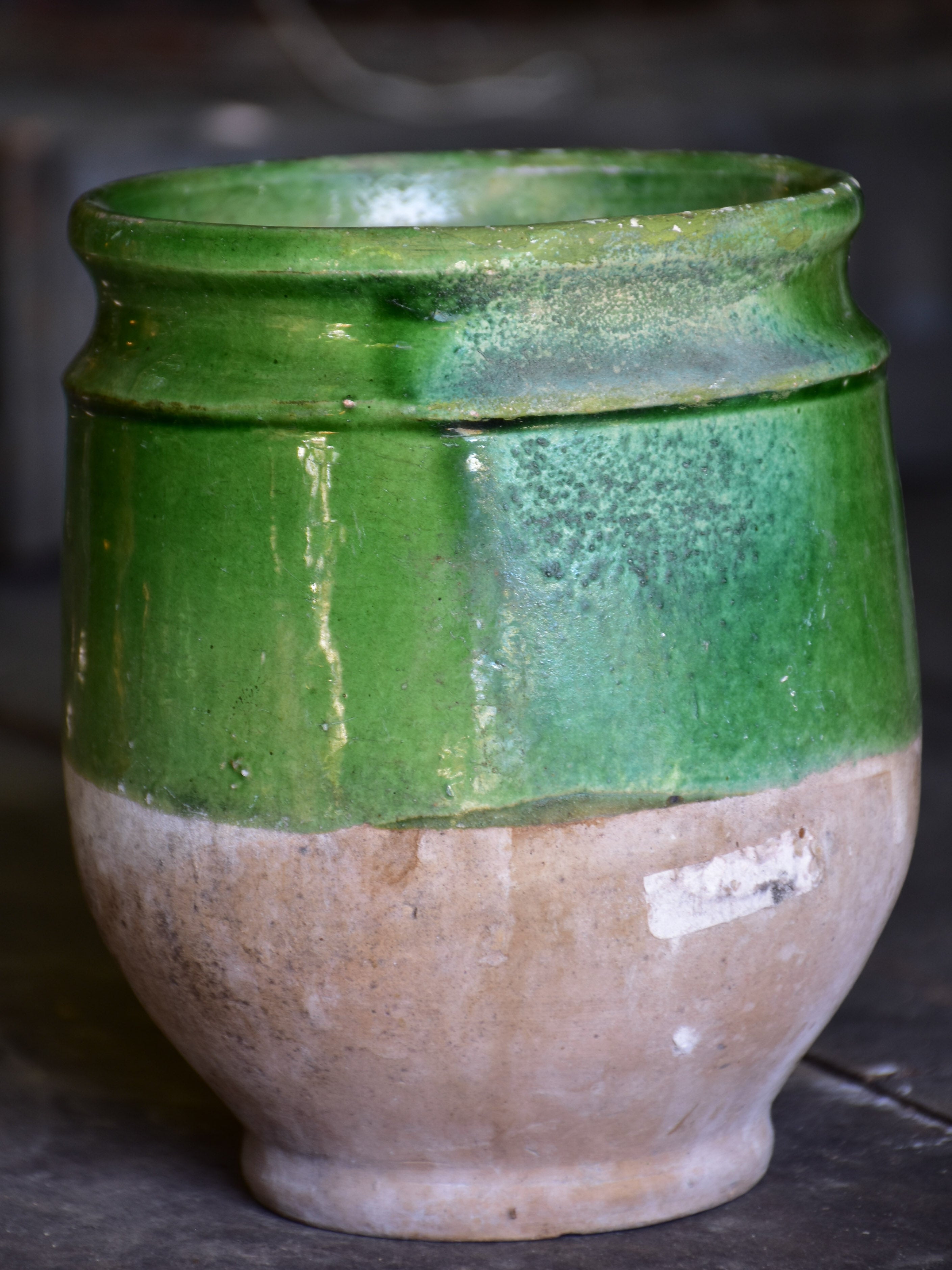 Small 19th century confit pot from south west France