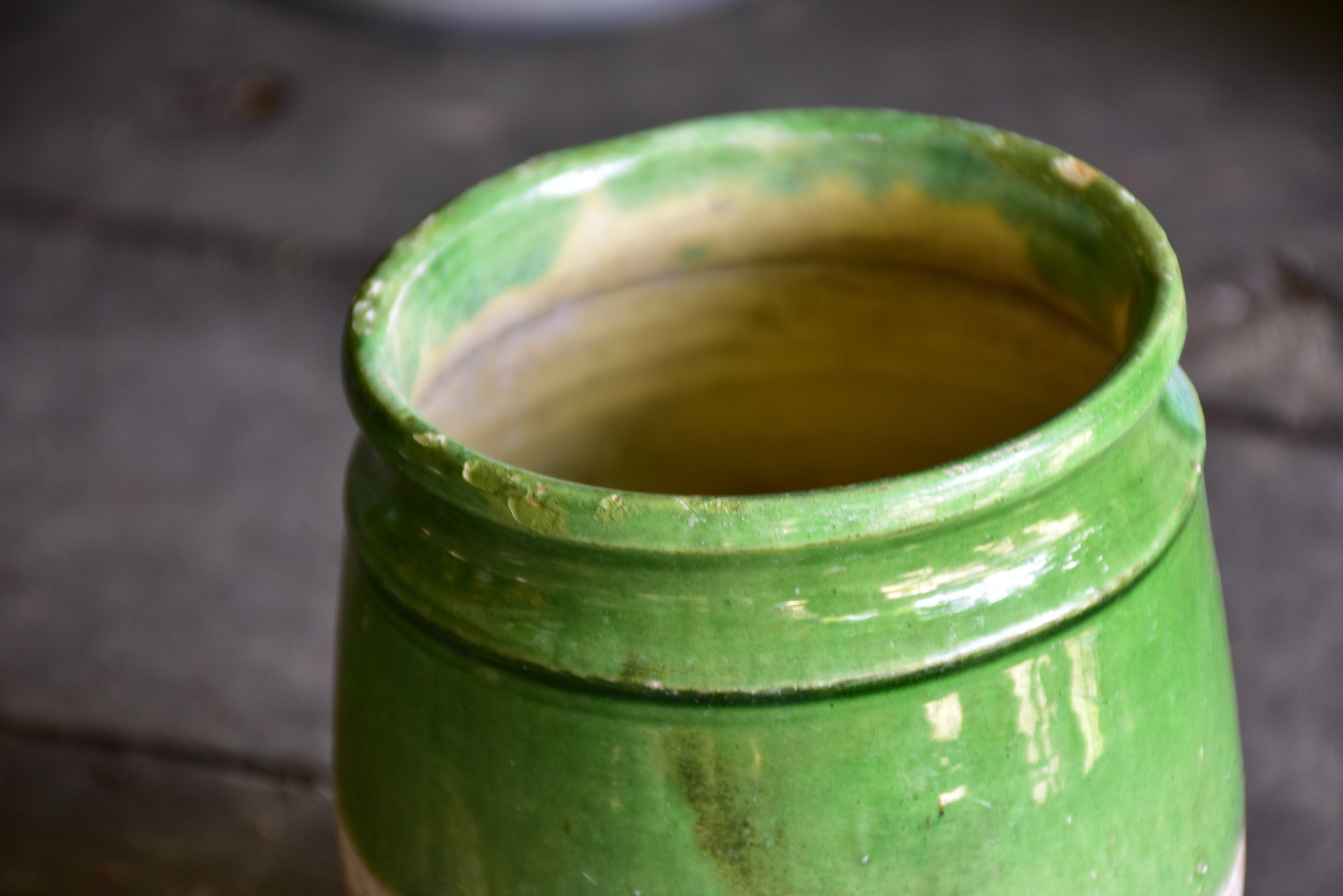 Small 19th century confit pot from south west France