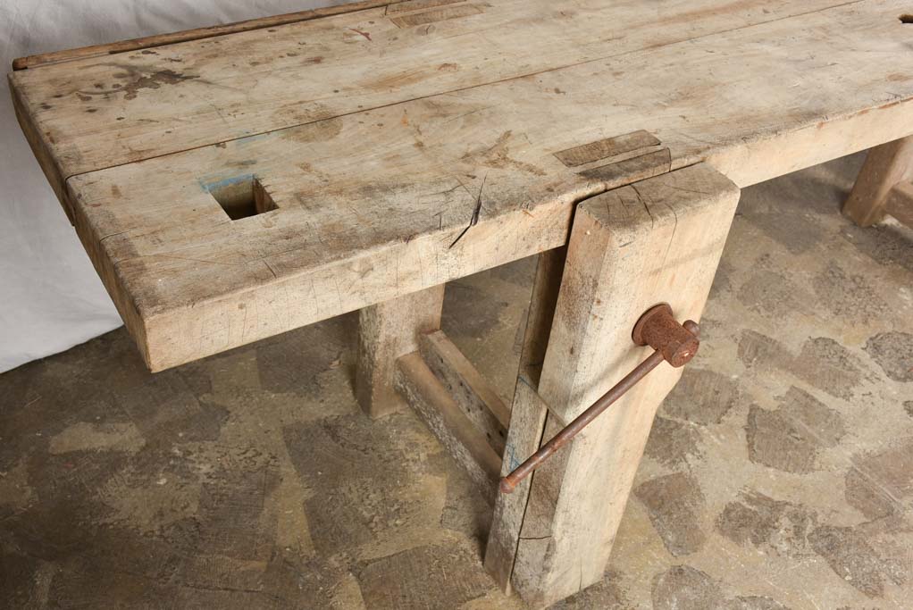 Vintage French work table 91¾"