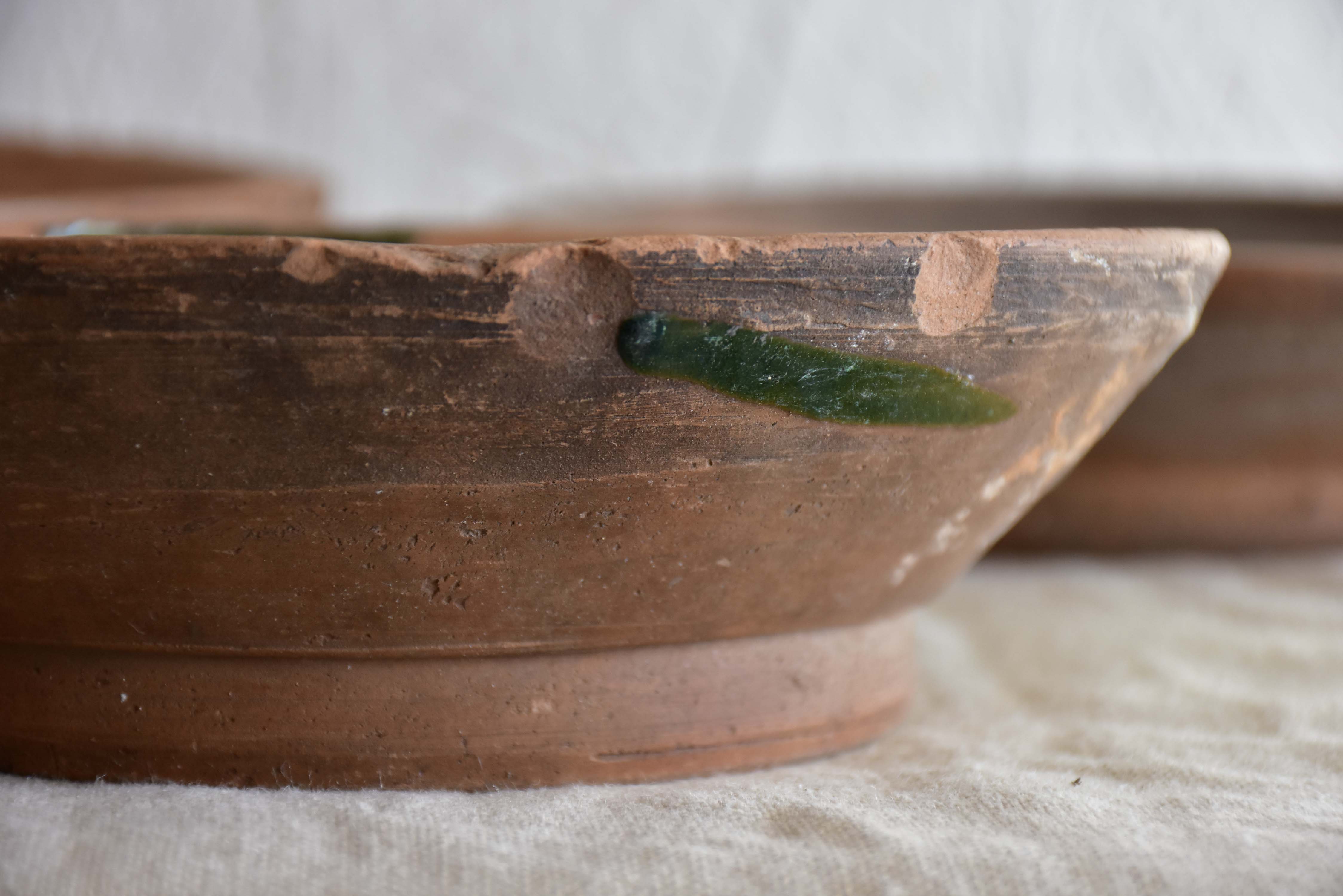 Antique French terracotta pigeon's nests