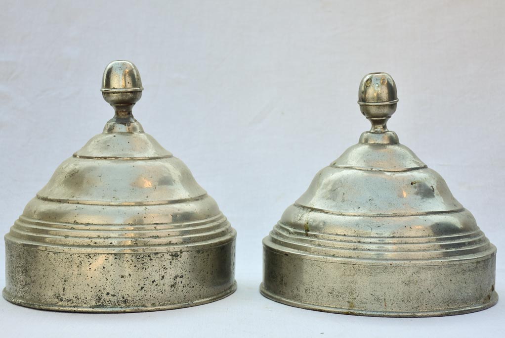 Pair of ice-cream presentation lids / covers from the 1930's